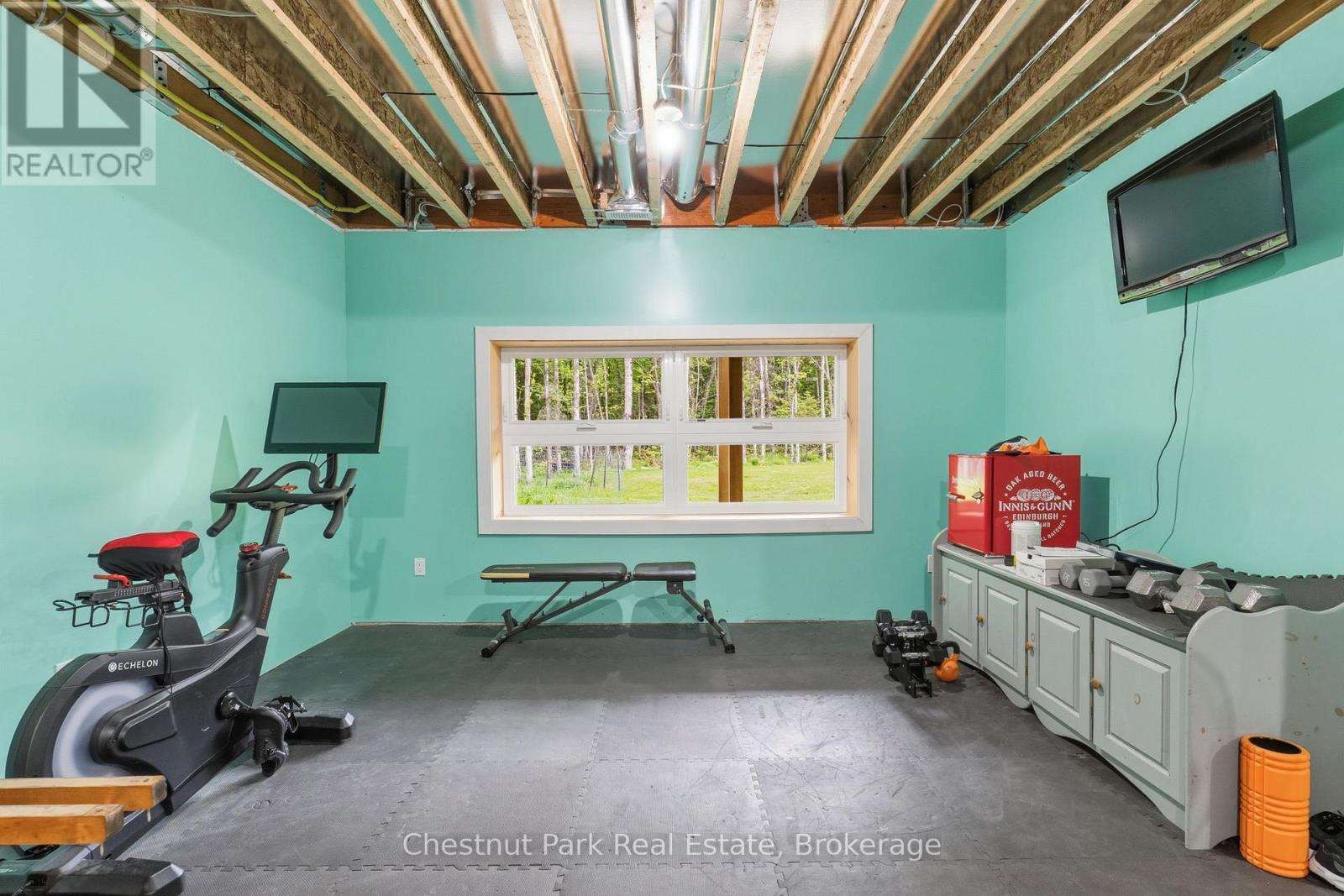 Work out space in basement - 149 Lynx Drive, Kearney, ON