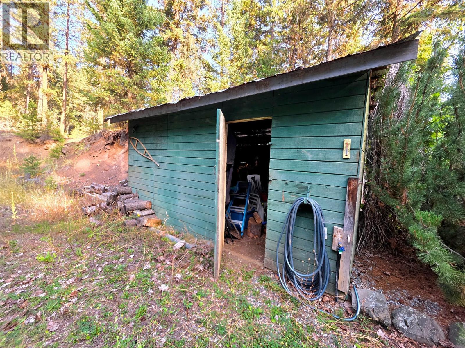 Third out building small storage shed - 6453 Pinaus Lake Road, Falkland, BC