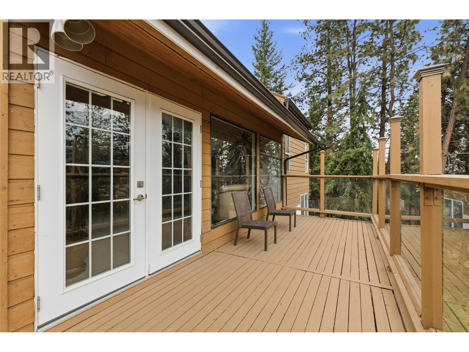 Back patio off main living room - 324 Clifton Road N, Kelowna, BC