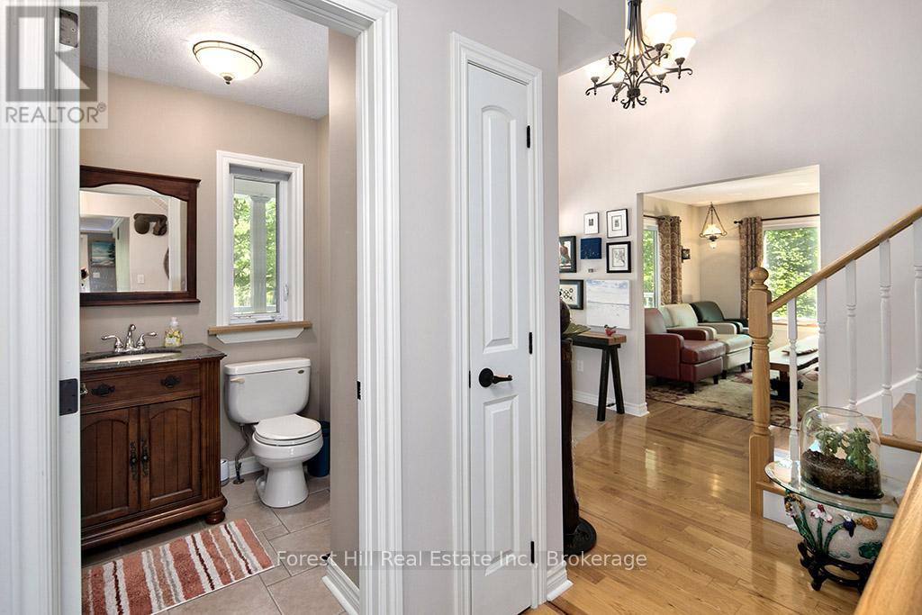 Main floor Powder Room off Foyer - 157 Glen Fiddish Road, West Grey, ON - Indoor Photo Showing Bathroom