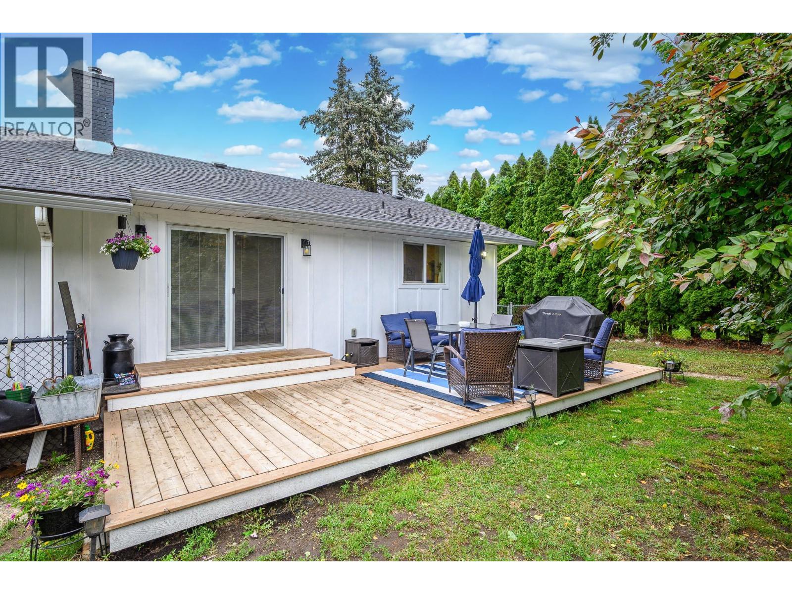 New deck in summer of 2024 - 6596 Lavington Way, Coldstream, BC