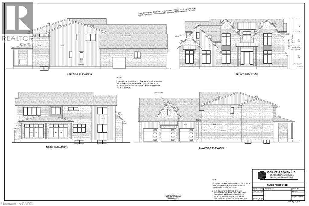 Architectural Plans 1 - 53 Lovers Lane, Ancaster, ON