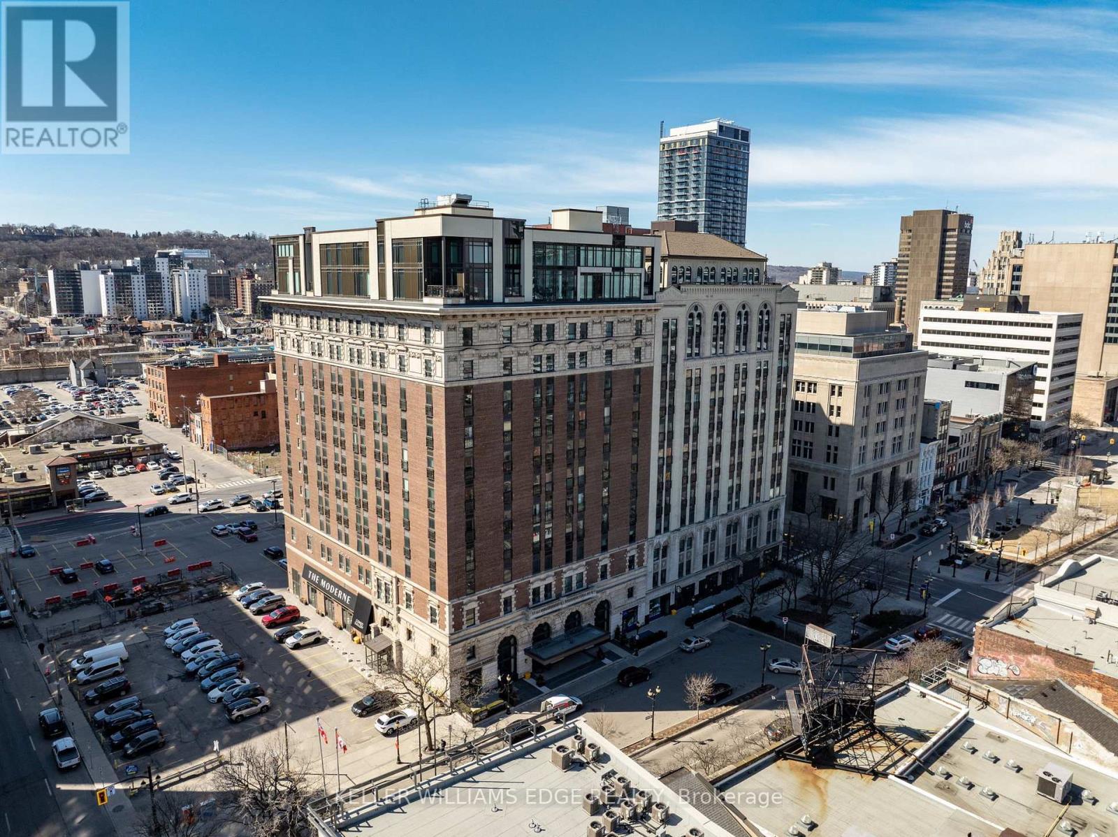 Aerial View - 408 - 112 King Street E, Hamilton, ON