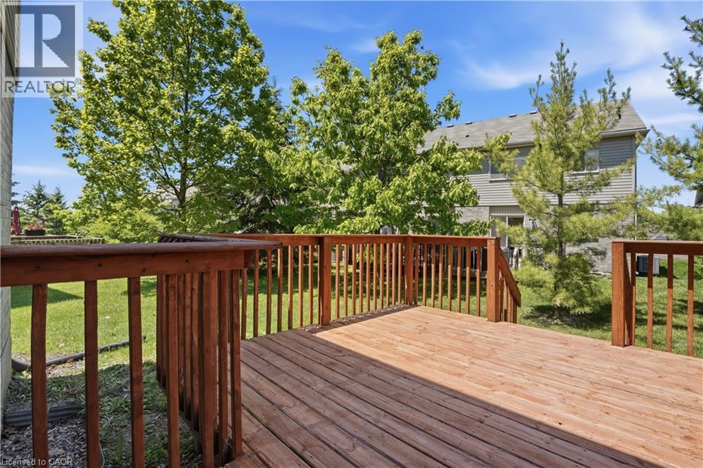 Spacious wood deck with perimeter railing and balusters - 7 Upper Mercer Street Unit# G30, Kitchener, ON - Outdoor With Deck Patio Veranda With Exterior