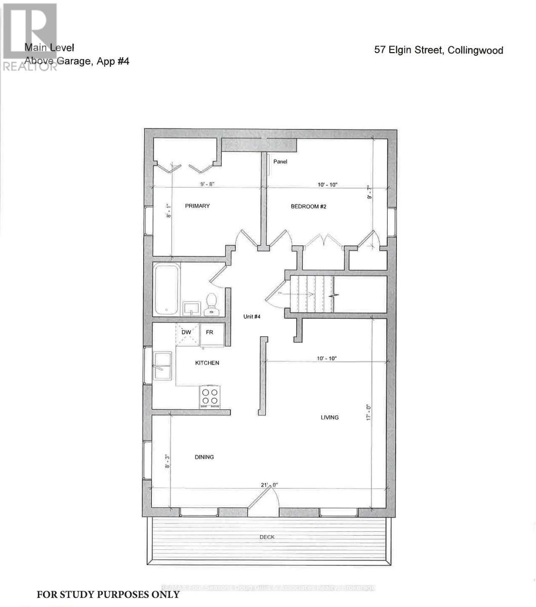 Apt# 4 - 57 Elgin Street, Collingwood, ON