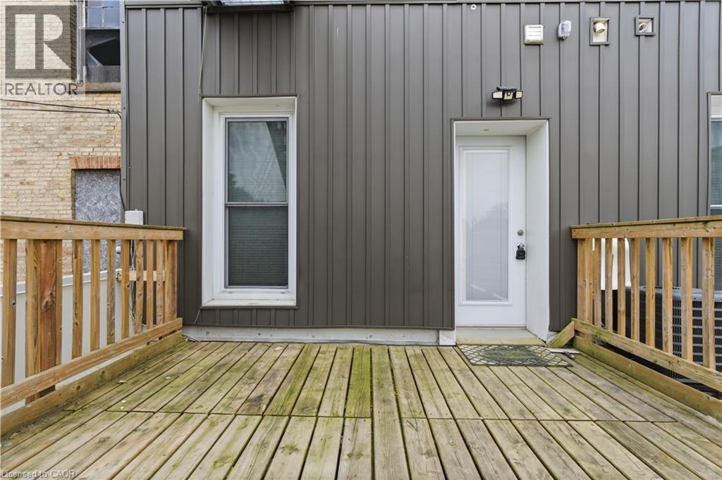 Back door/Fire Escape access to second floor - 389 Dundas Street, Woodstock, ON