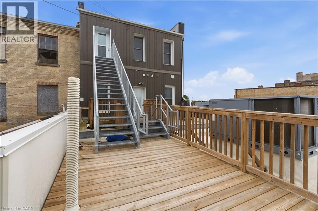 Back door/Fire escape access to third floor - 389 Dundas Street, Woodstock, ON