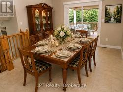 Dining Area With Walk Out To Large Covered Deck -