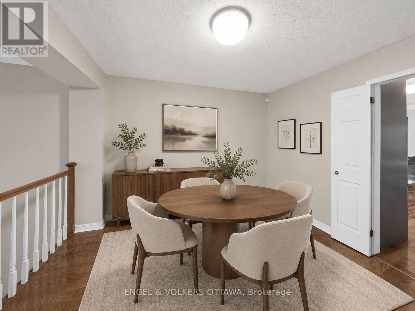 Dining room - virtually staged - 44 Dunbarton Court, Ottawa, ON