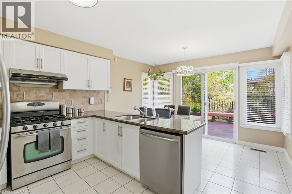 3277 Folkway Drive, Burlington, ON - Indoor Photo Showing Kitchen With Double Sink