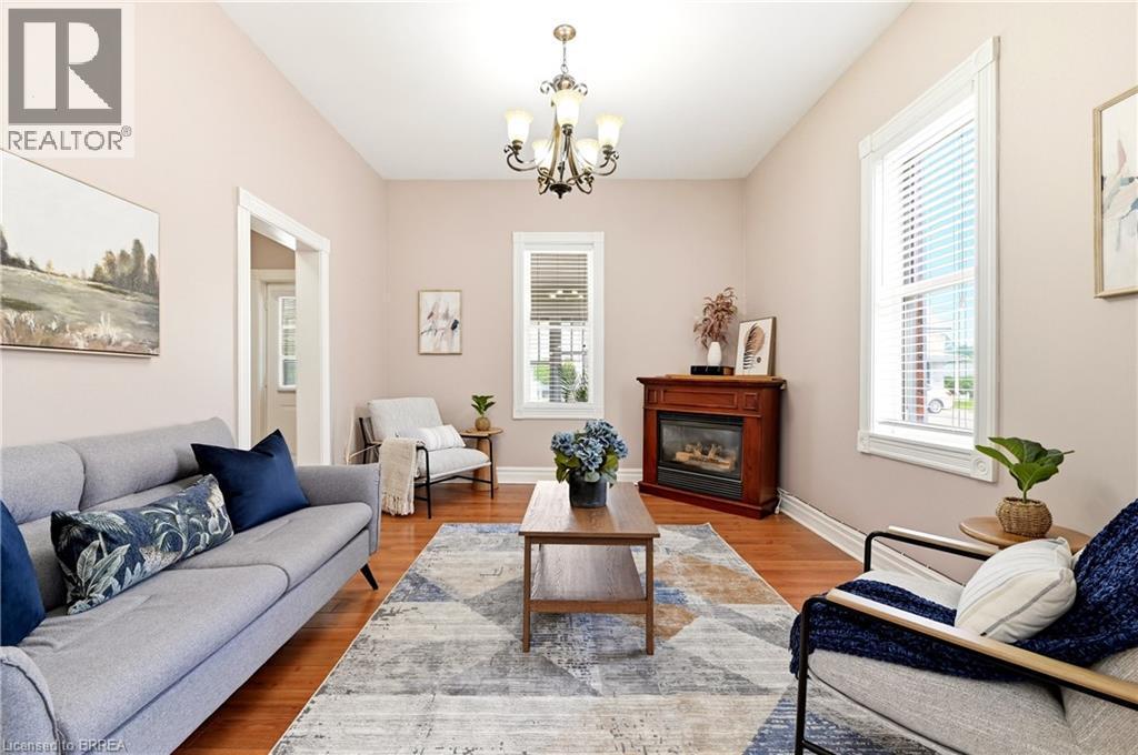 277 Main Street, Delhi, ON - Indoor Photo Showing Living Room With Fireplace