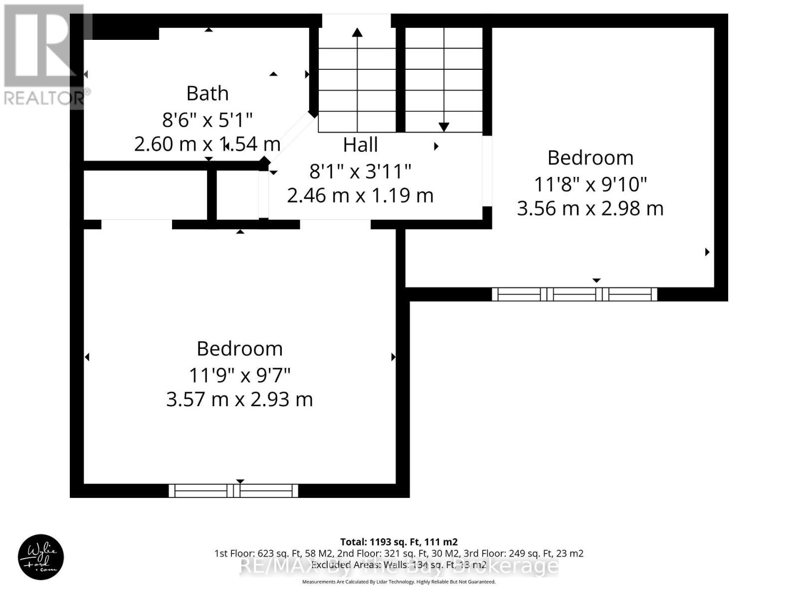 Second Floor Plan - 43 Trafalgar Road, Collingwood, ON