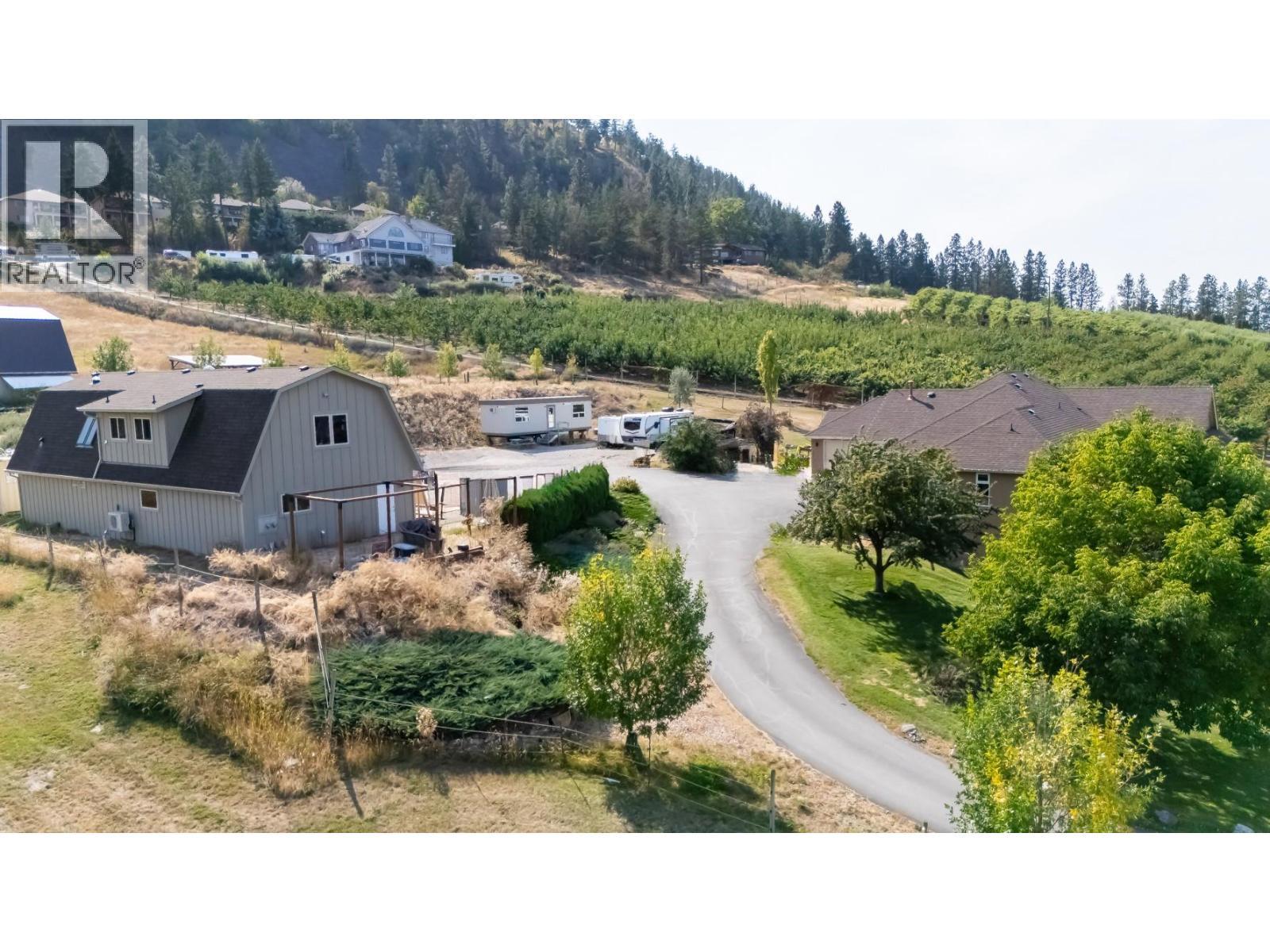 Aerial from North - 2241 Rojem Road, Kelowna, BC - Outdoor With View