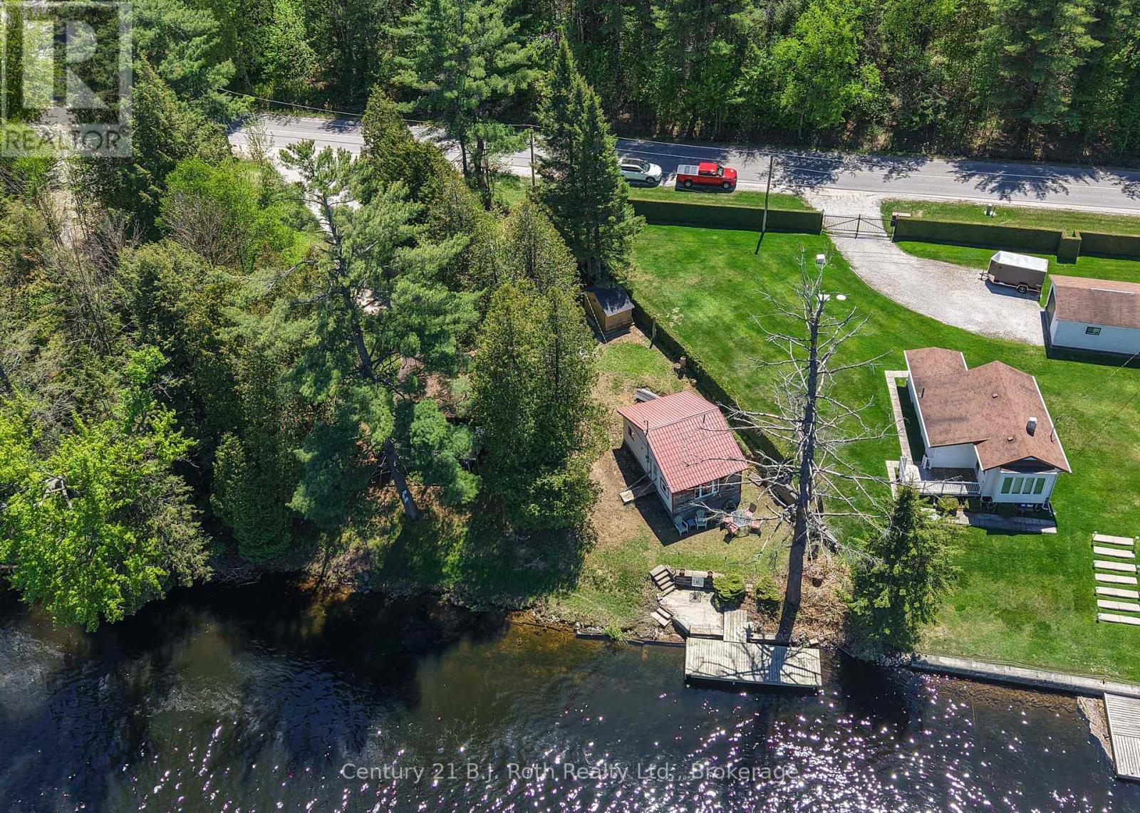 Bird's eye view - 4258 Canal Road, Severn, ON - Outdoor With Body Of Water