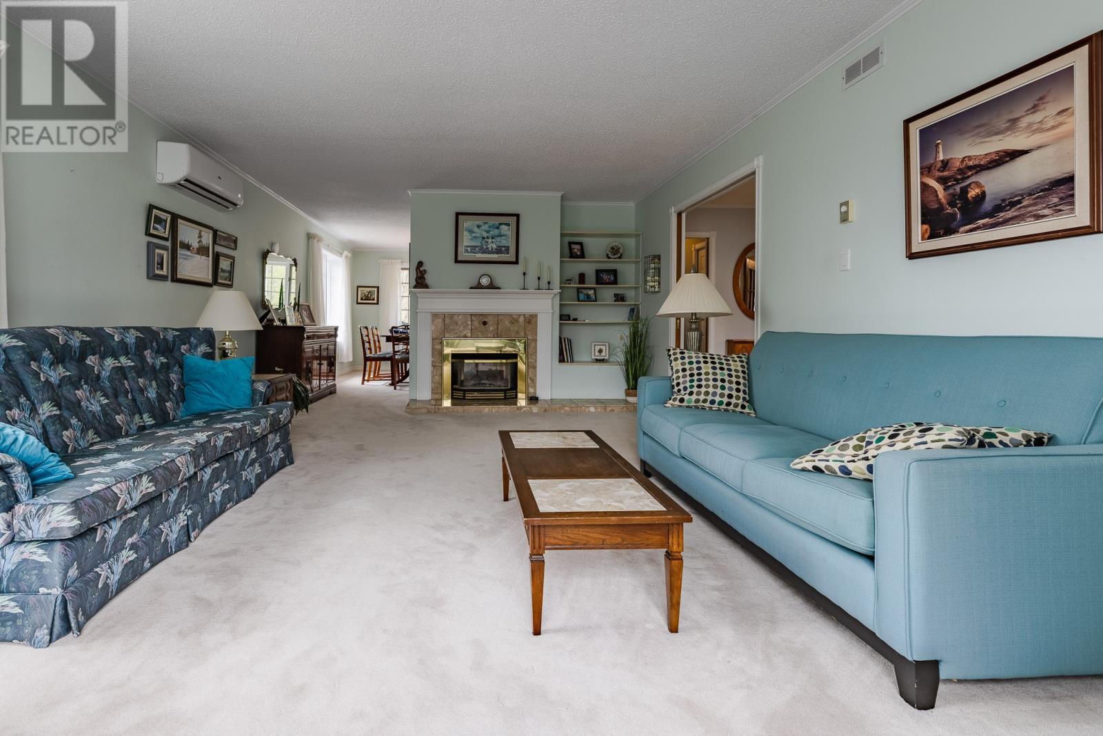 7 Viking Place, Corner Brook, NL - Indoor Photo Showing Living Room With Fireplace