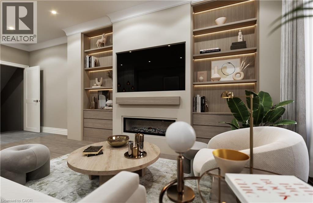 30 Little River Road Unit# 20, Caledonia, ON - Indoor With Fireplace