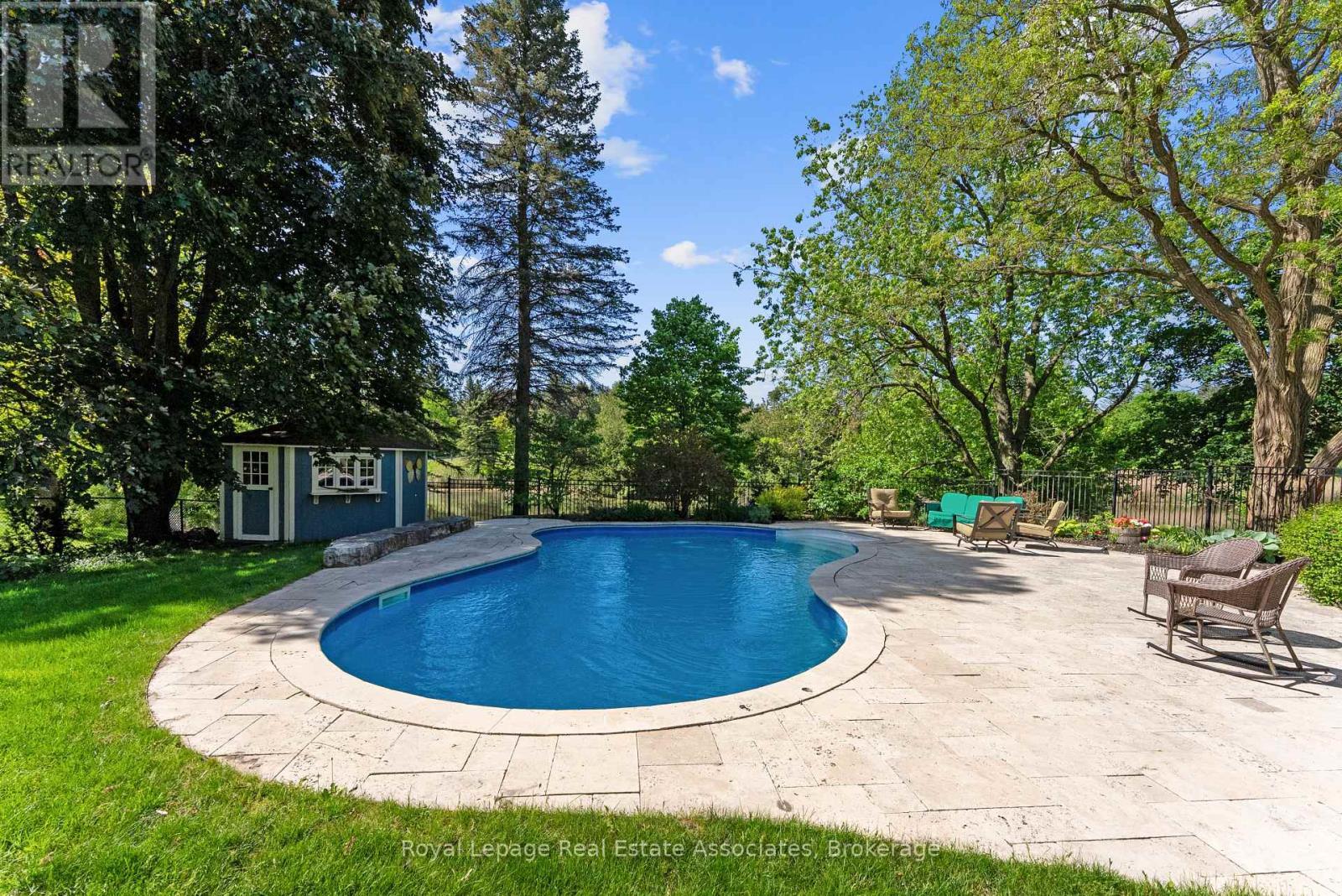 4 Wolf Crescent, Caledon, ON - Outdoor With In Ground Pool With Backyard