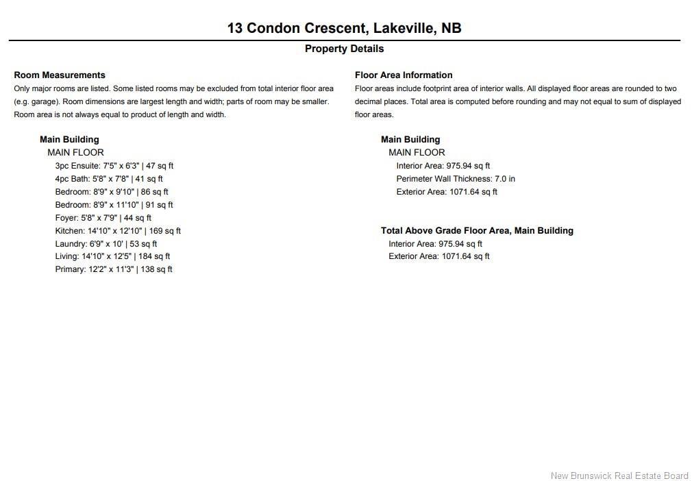 13 Condon Cres, Lakeville, NB
