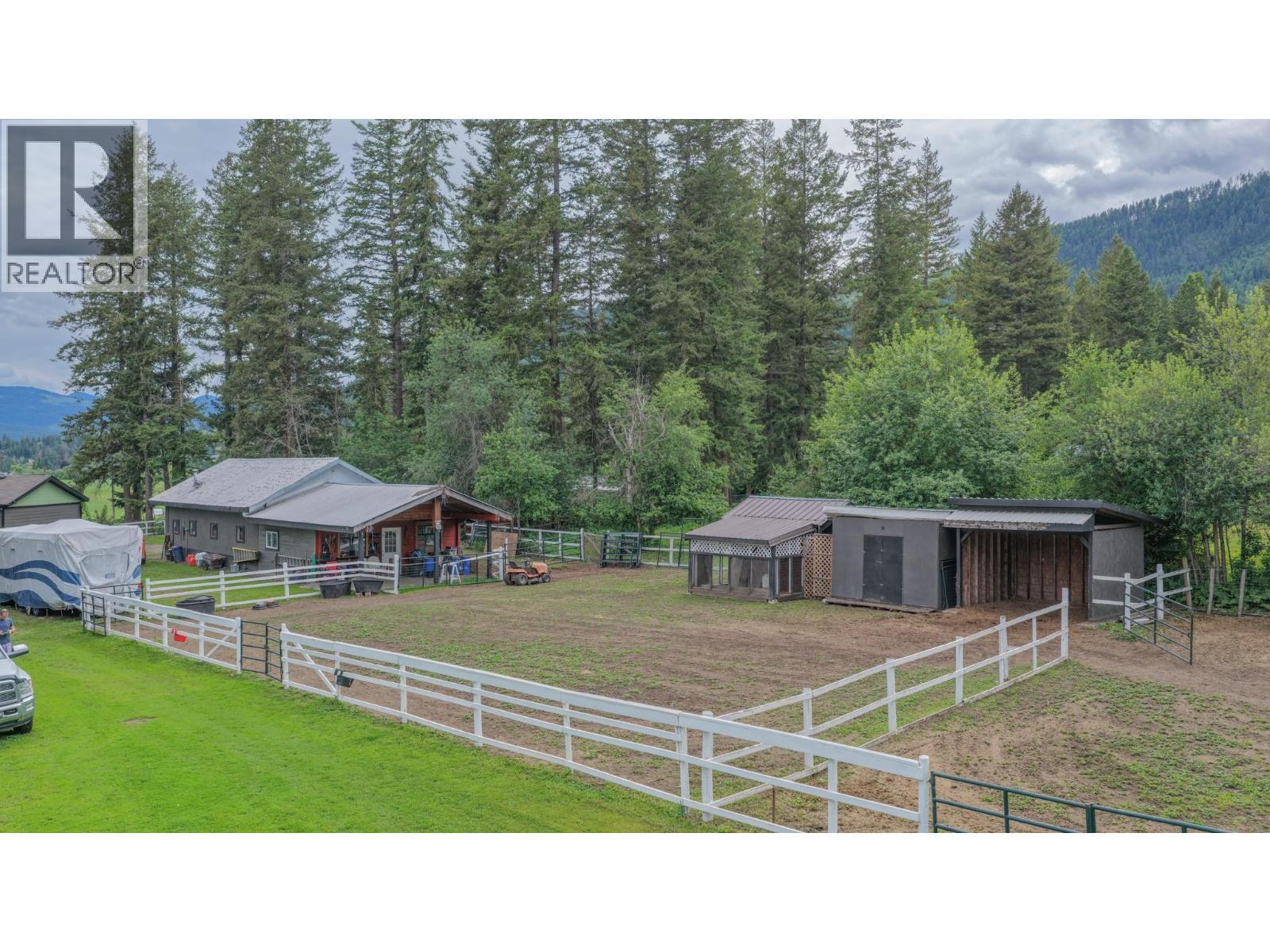 Rear Tack Room on detached Garage - 272 Lumby Mabel Lake Road, Lumby, BC