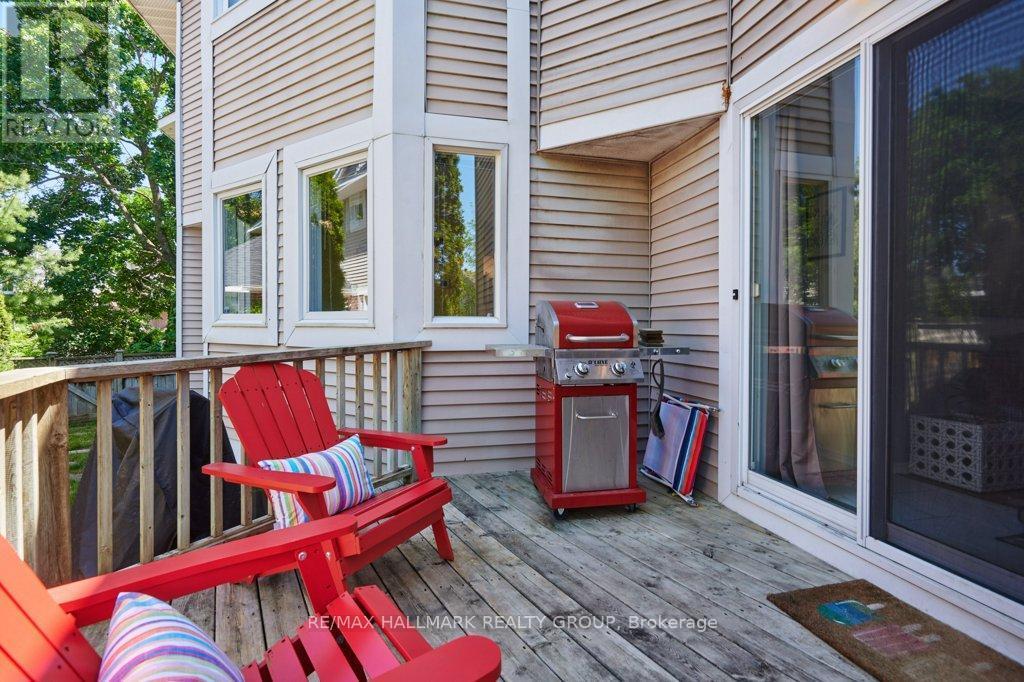 Private side deck off Main floor Family Room - 22 Terrace Drive, Ottawa, ON