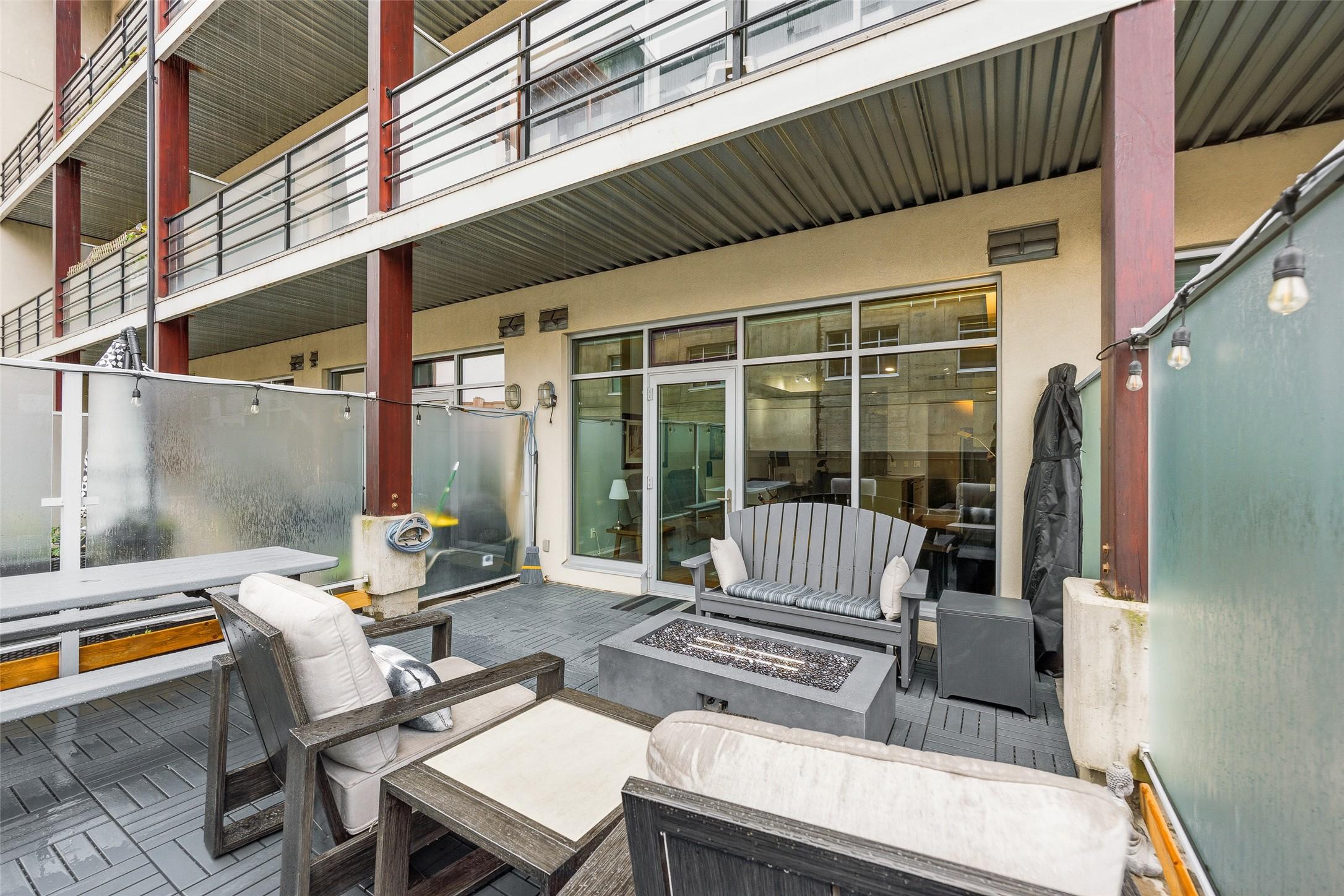 214-1289 Ellis Street, Kelowna, BC - Outdoor With Deck Patio Veranda With Exterior