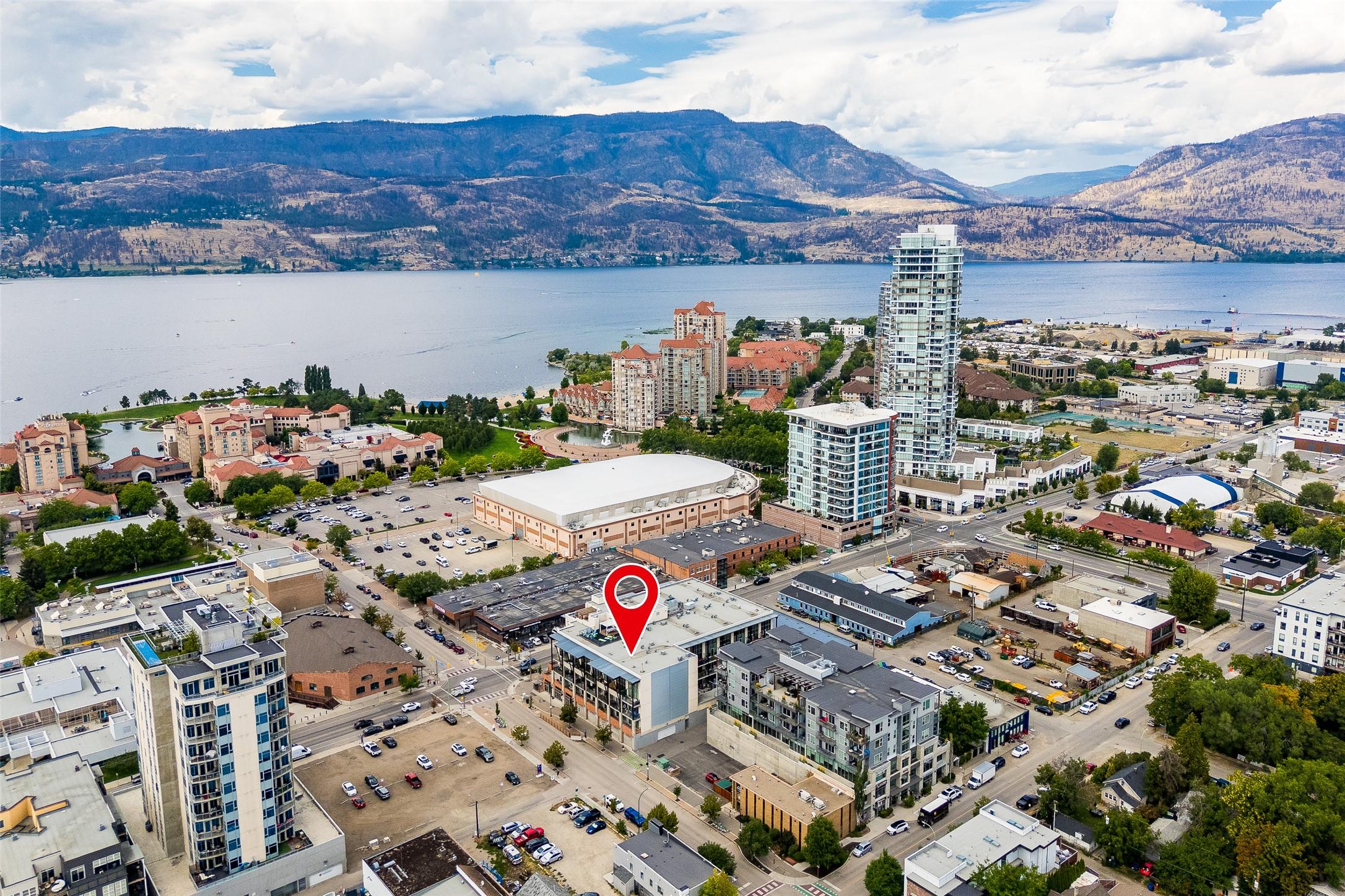 214-1289 Ellis Street, Kelowna, BC - Outdoor With Body Of Water With View