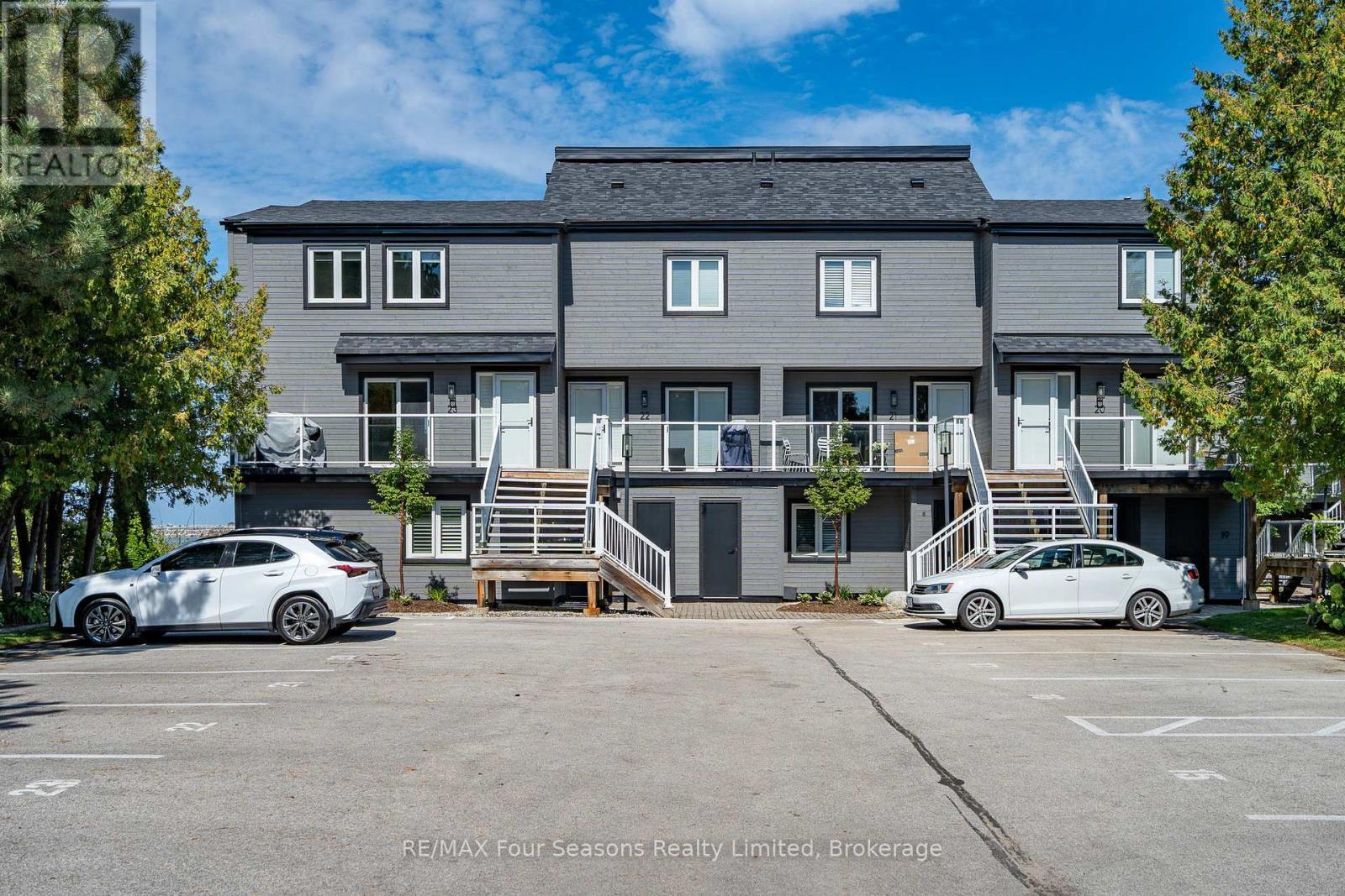 Front of Building and assigned parking - 24 - 44 Trott Boulevard, Collingwood, ON