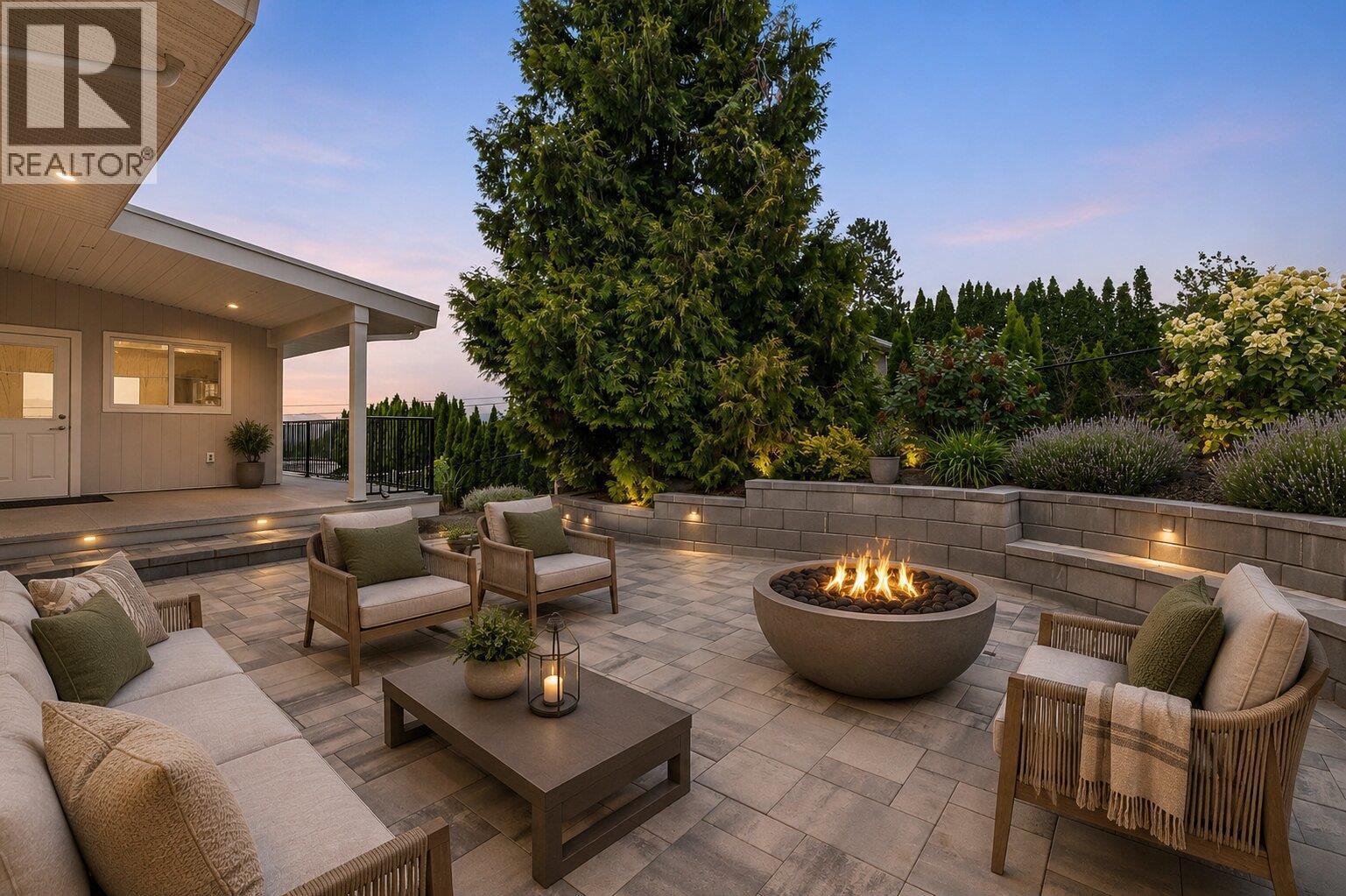 Virtually staged outdoor space - 1315 Dehart Road, Kelowna, BC