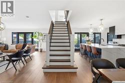 Hardwood flooring throughout the main level -