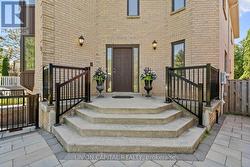 Grand front entry with elevated porch -