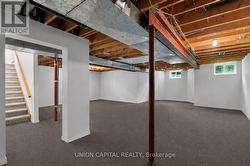 Spacious basement with direct access to garage -