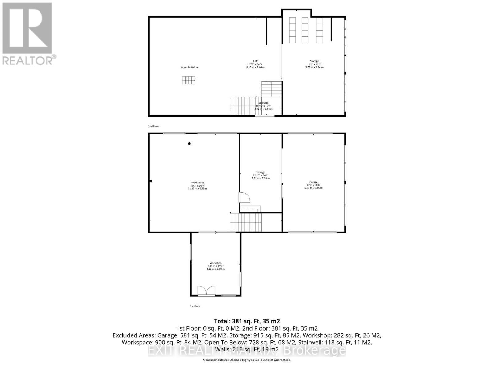 Barn floorplans: Buyer to verify measurements - 7499 Bank Street, Ottawa, ON
