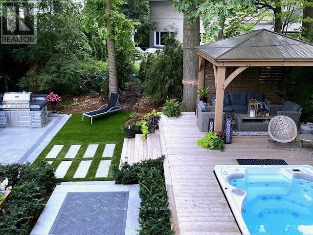 1454 Chasehurst Drive, Mississauga, ON - Outdoor With In Ground Pool With Deck Patio Veranda