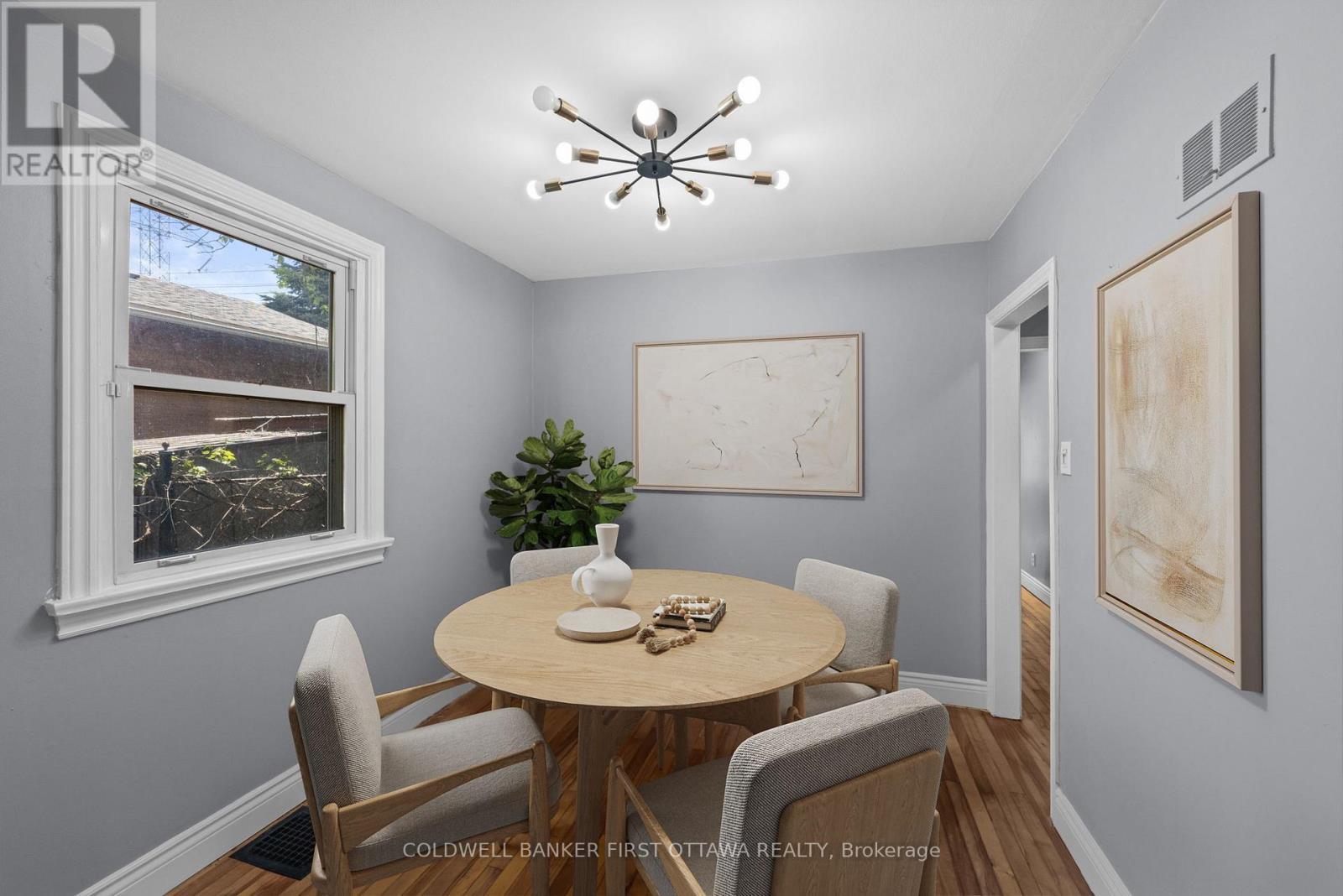 Dining room (virtually staged). - 1246 Kitchener Avenue, Ottawa, ON
