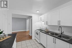 Deep dbl sink & all white appliances to match! -