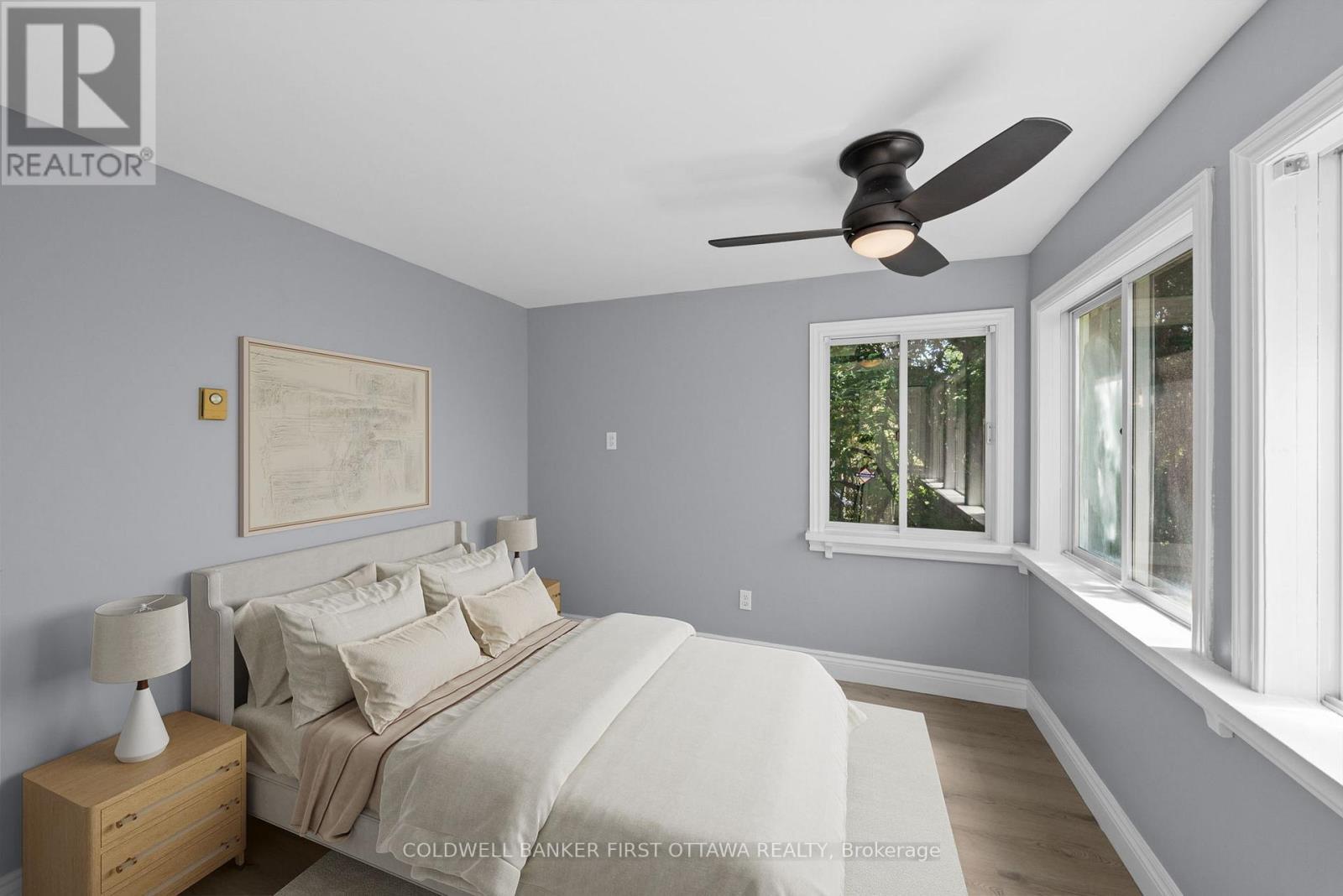 Back bedroom (virtually staged). - 1246 Kitchener Avenue, Ottawa, ON