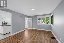 Bright front corner windows for natural light. -