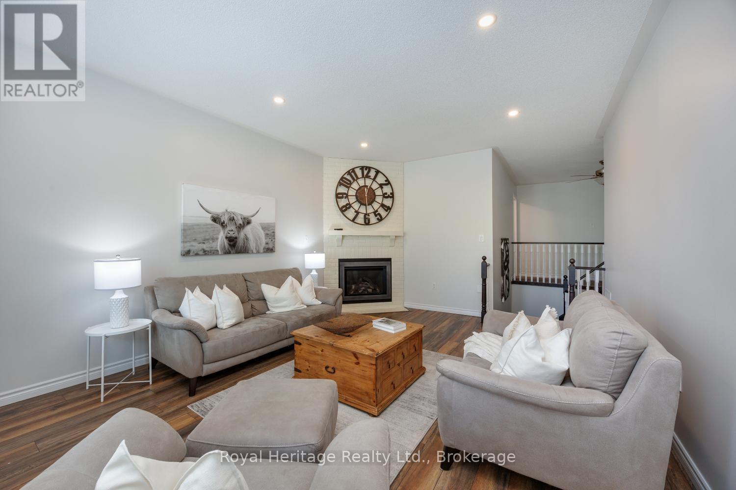 GREAT ROOM - 16 Donald Wilson Street, Whitby (Rolling Acres), ON - Indoor Photo Showing Living Room With Fireplace