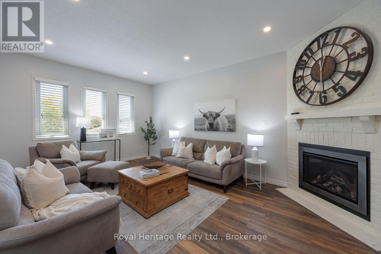 GREAT ROOOM - 16 Donald Wilson Street, Whitby (Rolling Acres), ON - Indoor Photo Showing Living Room With Fireplace