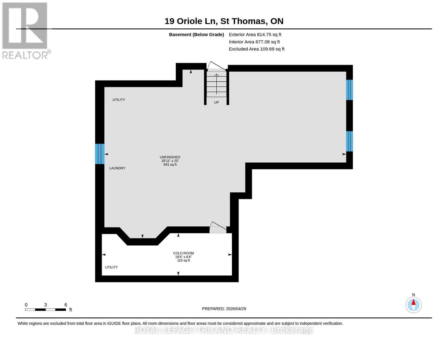 19 ORIOLE LANE, ST. THOMAS - FLOOPLAN BASEMENT - 19 Oriole Lane, St. Thomas, ON - Other