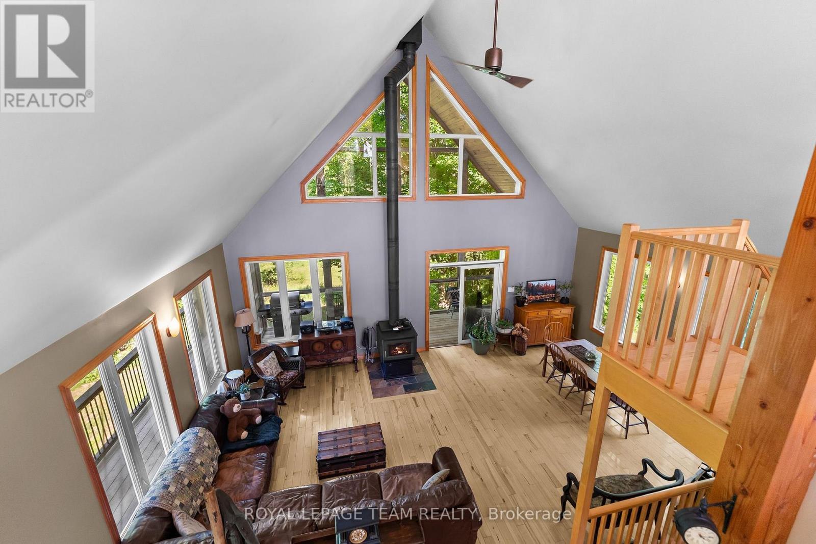 View from loft - 1622 Concession 4B, Lanark Highlands, ON - Indoor Photo Showing Other Room