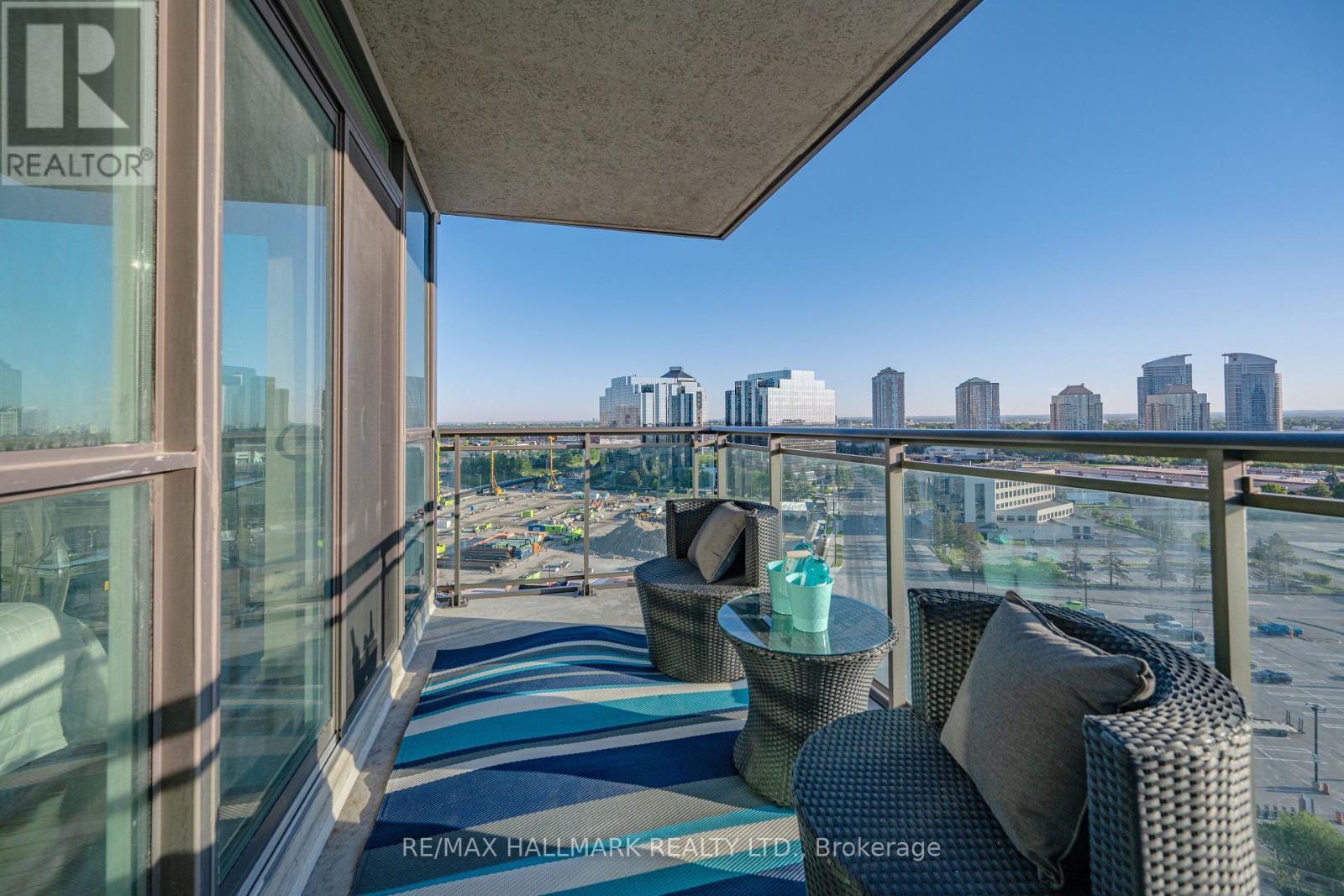 BALCONY - NE VIEW - 1705 - 88 Grangeway Avenue, Toronto, ON