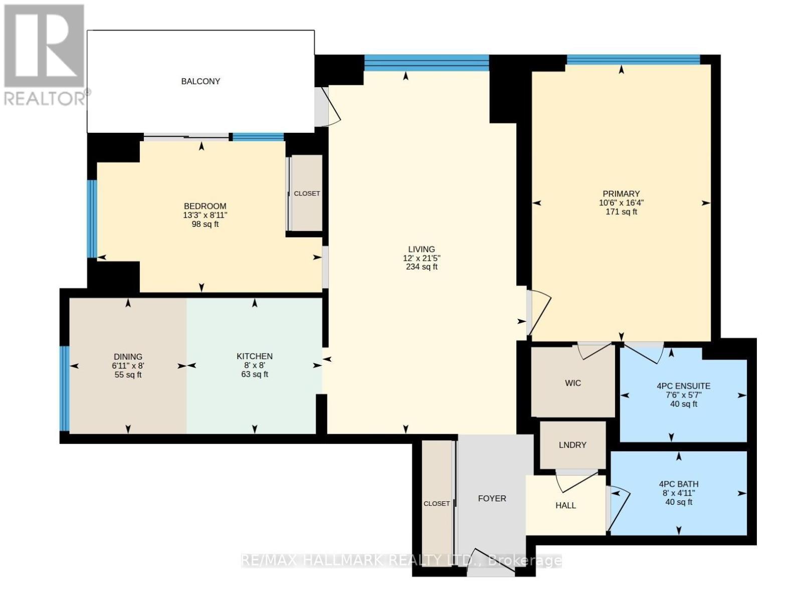FLOORPLAN - 1705 - 88 Grangeway Avenue, Toronto, ON