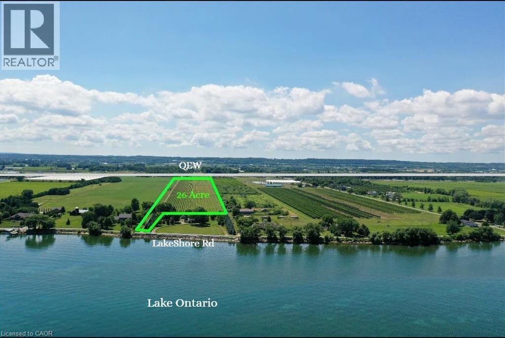 26-acre property featuring Lake Ontario frontage and direct access from Lakeshore Road - 3705 Service Road N, Beamsville, ON