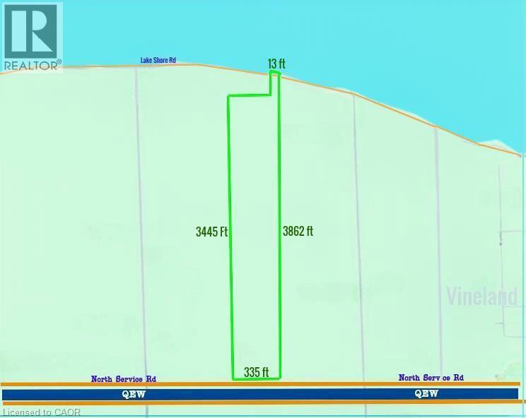 Property Survey. Illustrating the property boundaries and dimensions - 3705 Service Road N, Beamsville, ON