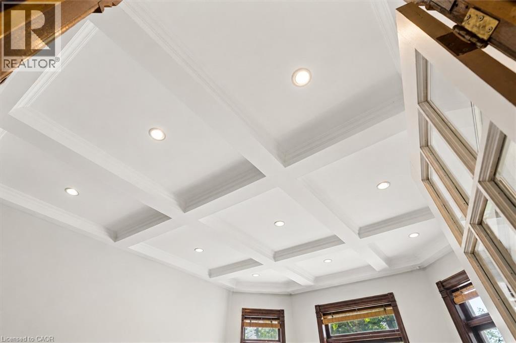 Coffered ceiling with recessed lighting - 149 Young Street, Kitchener, ON - Indoor Photo Showing Other Room