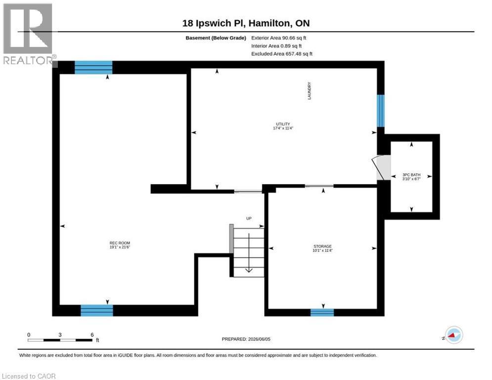 Floor plan - 18 Ipswich Place, Hamilton, ON