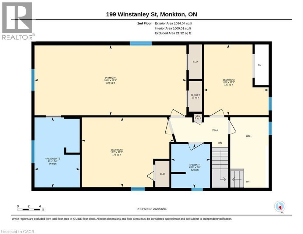 Second Floor Layout - 199 Winstanley Street, Monkton, ON - Other