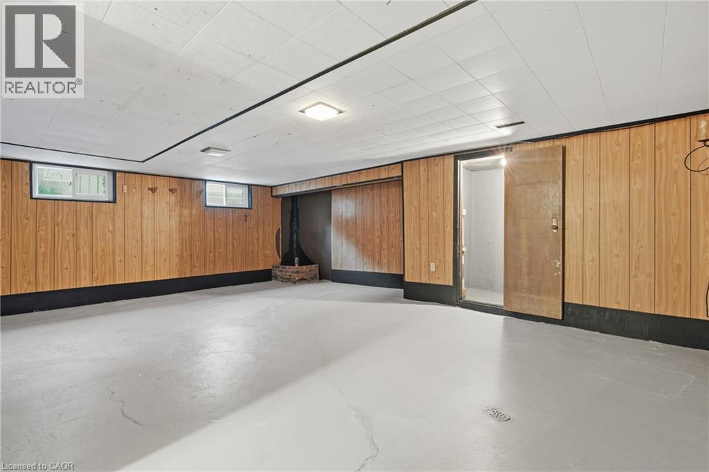 Below grade area featuring wooden walls - 549 Weber Street E, Kitchener, ON