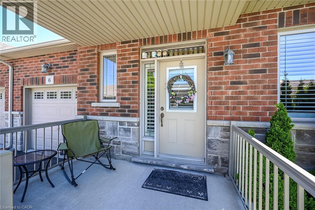 Welcoming front porch - 6 Gaddye Lane, Binbrook, ON - Outdoor With Exterior